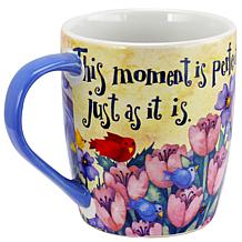 Gibson Birdhouse Floral 18 oz. Cup 4-pack of Assorted Designs
