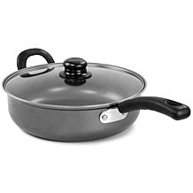Gibson Everyday 11" Highberry Chicken Fryer with Lid in Grey