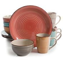 Tabletops Gallery Sedona Stripe 16 oz. Mugs (Set of 4) TTU-M6806