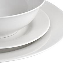 Gibson Home White Cloud Fine Ceramic 16-Piece Dinnerware Set - White