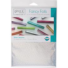 Gina K Designs Fancy Foil - Silver Sequins 6X8 12/Pkg