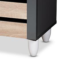Gisela Two-Tone 4-Door Shoe Storage Cabinet