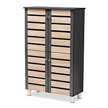 Gisela Two-Tone 4-Door Shoe Storage Cabinet