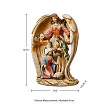 Glitzhome 10.75" Resin Nativity Angel