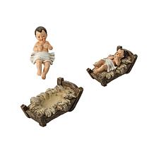 Glitzhome 12-pc Oversized Deluxe Blue Resin Nativity Figurine Set