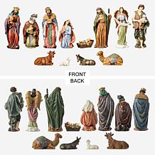 Glitzhome 12-pc Oversized Resin Nativity Figurine Set