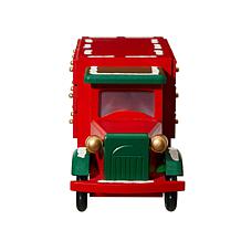 Glitzhome 14.5" Wooden Christmas Truck Countdown Calendar
