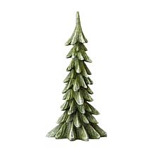 Glitzhome 14.75in H Resin Christmas Table Tree Decor