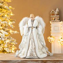 Glitzhome 16" PVC Angel Tree Top