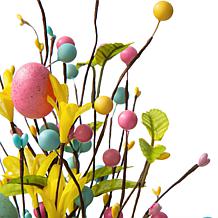 Glitzhome 18in H Easter Egg Table Tree Décor