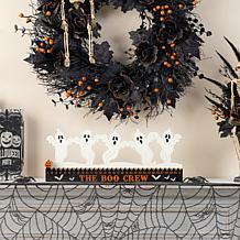 Glitzhome 18"L Halloween Ghost Silhouette Countdown Table Sign