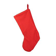 Glitzhome 19in. H Fox Hooked Stocking