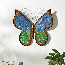 Glitzhome 20" Metal Butterfly Wall Décor