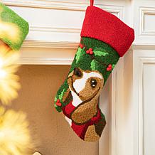 Glitzhome 20in. H Dog Hooked Stocking