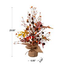 Glitzhome 20in.H Harvest Table Tree Decor