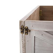 Glitzhome 22" Wooden Tree Collar