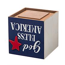 Glitzhome 24" Double-Sided Wooden Porch Décor Easter and July 4th