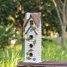 Glitzhome 24.25" Villa-Style 3-Tier Solid Wood Birdhouse