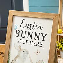 Glitzhome 24in H Easter Wooden Porch Sign or Standing Decor