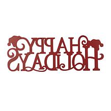 Glitzhome 24in. L Metal HAPPY HOLIDAYS Christmas Wall Decor