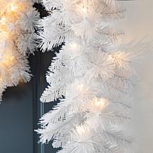 Glitzhome 2pk 9' Pre-Lit Christmas Garland with 50 LED Lights