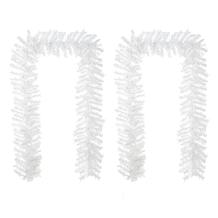 Glitzhome 2pk 9' Pre-Lit Christmas Garland with 50 LED Lights