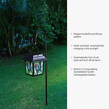 Glitzhome 30" Solar Powered LED Pathway Light Garden Stake