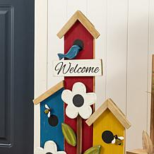 Glitzhome 30" Solid Wood Birdhouse Shaped Porch Décor