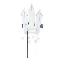 Glitzhome 30in H Patriotic Americana Firecracker Yard Stake Decor