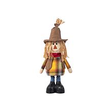 Glitzhome 33-38"H Fall Fabric Scarecrow Porch Decor w Telescoping Legs