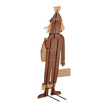 Glitzhome 36in. H Fall Metal Scarecrow Yard Stake or Hanging Sign