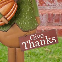 Glitzhome 36in. H Thanksgiving Metal Turkey Yard / Standing Decor
