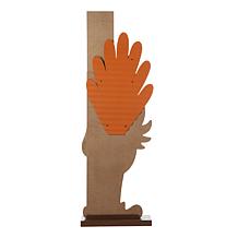 Glitzhome 36in.H Thanksgiving Wooden Turkey Welcome Porch Décor