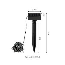 Glitzhome 38.6' Solar String Light with 100 LEDs