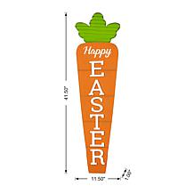 Glitzhome 41.5in H Easter Wooden and Metal Carrot Porch Decor