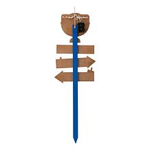 Glitzhome 42" Wooden Hanukkah Yard Stake with Lights