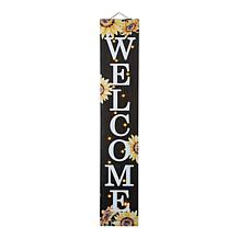Glitzhome 42in.H Fall Lighted Wooden Sunflowers Welcome Porch Sign