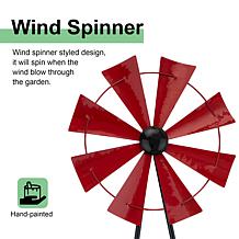 Glitzhome 44"H Metal Wind Spinner Yardstake
