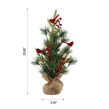 Glitzhome 6" Wooden and Metal Red Truck Stocking Holder