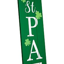 Glitzhome 60in L Wooden St. Patrick's Porch Sign