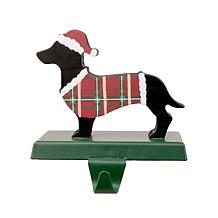 Glitzhome 6in. H Wooden and Metal Dachshund Stocking Holder