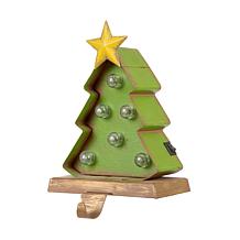 Glitzhome 7.5" Marquee LED Tree Stocking Holder