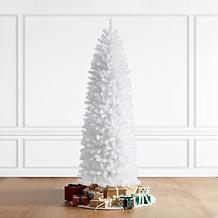 Glitzhome 7.5' White Pencil T x Artificial Christmas Tree