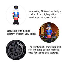 Glitzhome 8' Lighted Inflatable Soldier Décor