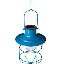 Glitzhome 9.75" Metal Wire Solar Powered Outdoor Hanging Lantern