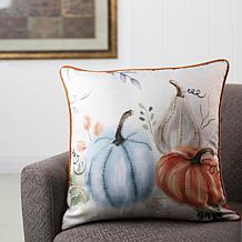 Glitzhome Faux Burlap Pumpkin Pillow Cover