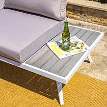 Glitzhome Outdoor Aluminum Sectional Sofa Set with Cushions - 6 Piece