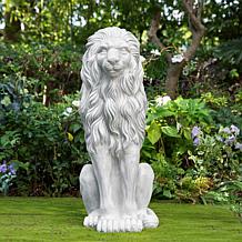 Glitzhome Oversized Regal Guardian Lion Statue 36.25" H