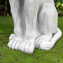 Glitzhome Oversized Regal Guardian Lion Statue 36.25" H