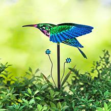 Glitzhome Solar Hummingbird Yard Stake